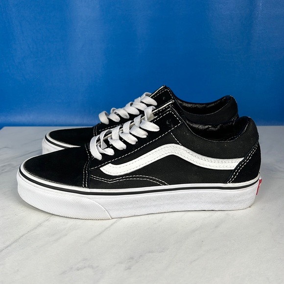 Vans Shoes - Vans Old Skool Skate Shoes - Black/White - 5.5